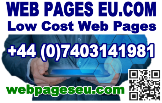 Web Pages EU Business Card Front